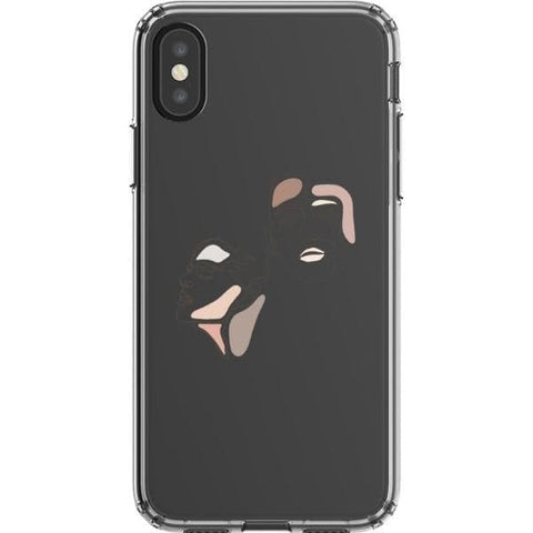 Shop The Pale Pink Nude Line Art Cases For iPhone 12 Mini 11 Pro Max XR XS X 7 8 Plus SE 2020 With Aesthetic Color Block Shapes Design Exclusively at The Urban Flair - Trendy Aesthetic Covers Available for Apple iPhone and Samsung Galaxy Devices