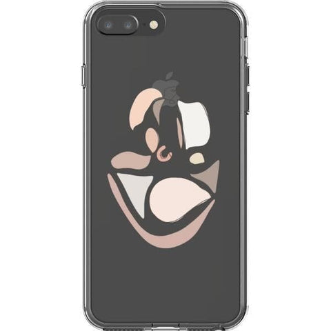 Shop The Pale Pink Nude Line Art Cases For iPhone 12 Mini 11 Pro Max XR XS X 7 8 Plus SE 2020 With Aesthetic Color Block Shapes Design Exclusively at The Urban Flair - Trendy Aesthetic Covers Available for Apple iPhone and Samsung Galaxy Devices