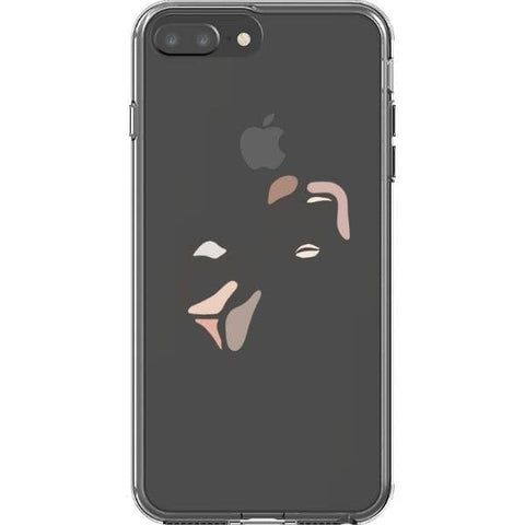 Shop The Pale Pink Nude Line Art Cases For iPhone 12 Mini 11 Pro Max XR XS X 7 8 Plus SE 2020 With Aesthetic Color Block Shapes Design Exclusively at The Urban Flair - Trendy Aesthetic Covers Available for Apple iPhone and Samsung Galaxy Devices