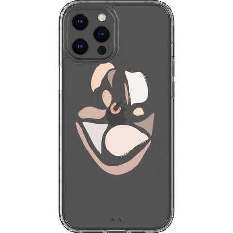 Shop The Pale Pink Nude Line Art Cases For iPhone 12 Mini 11 Pro Max XR XS X 7 8 Plus SE 2020 With Aesthetic Color Block Shapes Design Exclusively at The Urban Flair - Trendy Aesthetic Covers Available for Apple iPhone and Samsung Galaxy Devices