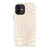iPhone 12 Gloss (High Sheen) Pale Pink Snakeskin Print Tough Phone Case - The Urban Flair