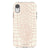 iPhone XR Gloss (High Sheen) Pale Pink Snakeskin Print Tough Phone Case - The Urban Flair