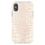 iPhone X/XS Gloss (High Sheen) Pale Pink Snakeskin Print Tough Phone Case - The Urban Flair