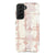 Galaxy S21 Satin (Semi-Matte) Pale Pink Tie Dye Tough Phone Case - The Urban Flair