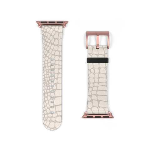 Shop The Pale Snakeskin Print Apple Watch Band Exclusively at The Urban Flair - Trendy Faux/Vegan Leather iWatch Straps - Affordable Replacements Bands For Women