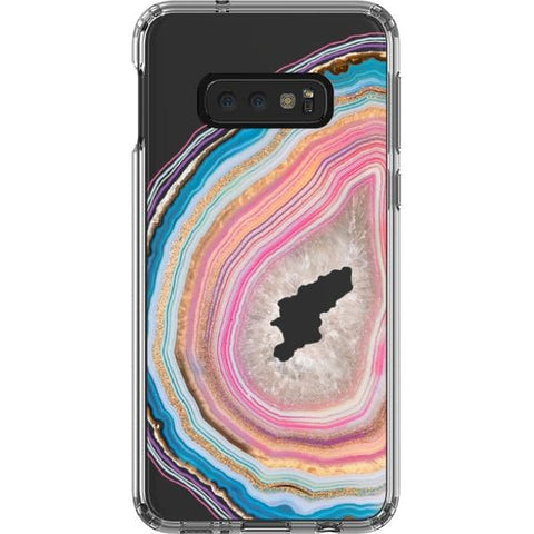 Galaxy S10e Pastel Geode Clear Phone Case - The Urban Flair