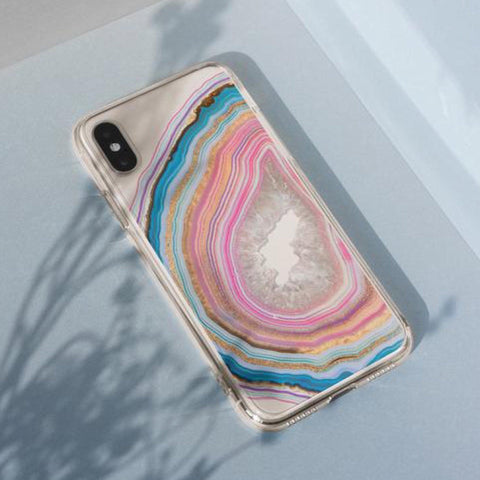 Pastel Geode Clear Phone Case iPhone 12 Pro Max by The Urban Flair (Feat)