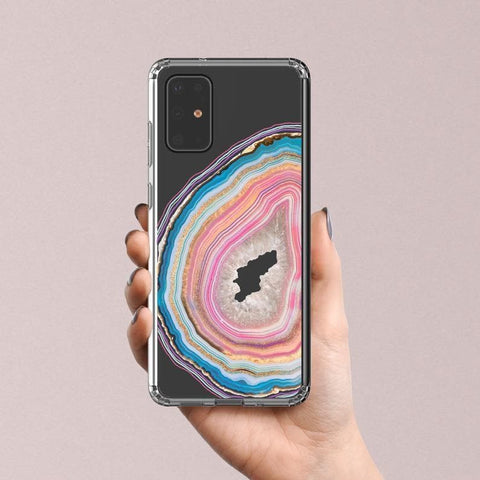 Pastel Geode Clear Phone Case iPhone 12 Pro Max by The Urban Flair (Feat)