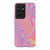 Pastel Glitch Print Tough Phone Case Galaxy S21 Ultra Gloss [High Sheen] exclusively offered by The Urban Flair