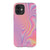 iPhone 12 Mini Gloss (High Sheen) Pastel Glitch Print Tough Phone Case - The Urban Flair