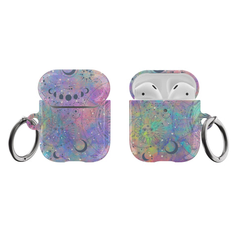 Pastel Mystic Zodiac Print AirPods Case