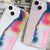 Pastel Watercolor Split Phone Case For iPhone 13 Pro Max 12 Mini 11 XR XS 7 8 Plus SE 2020 Aesthetic Grunge Design Feat
