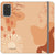Galaxy S20 Plus Peach Abstract Wallet Phone Case - The Urban Flair