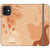 iPhone 12 Mini Peach Abstract Wallet Phone Case - The Urban Flair