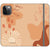 iPhone 12 Pro Peach Abstract Wallet Phone Case - The Urban Flair