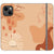 iPhone 13 Peach Abstract Wallet Phone Case - The Urban Flair