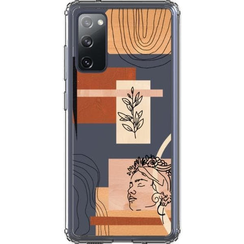 Peach Aesthetic Abstract Clear Phone Case for your Galaxy S20 FE exclusively at The Urban Flair