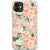 iPhone 11 Peach Watercolor Flowers Biodegradable Phone Case - The Urban Flair