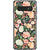 Galaxy S10 Peach Watercolor Flowers Clear Phone Case - The Urban Flair