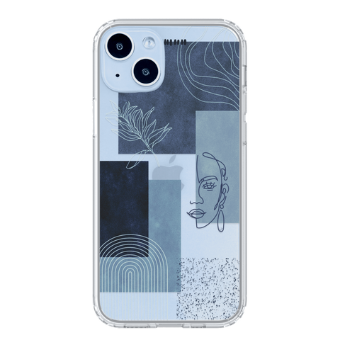Phone Cases For Blue iPhone 14/14 Plus With Modern Abstract Designs