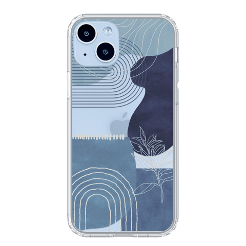 Phone Cases For Blue iPhone 14/14 Plus With Modern Abstract Designs