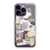 Phone Cases For Deep Purple iPhone 14 Pro With Collage Scrap Designs