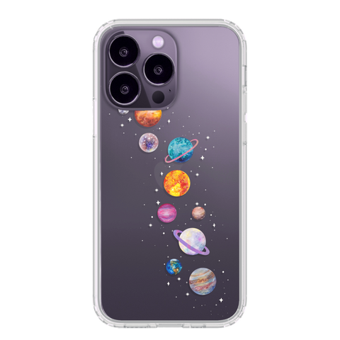 Phone Cases For Deep Purple iPhone 14 Pro With Space Alien Designs