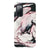 Galaxy S20 FE Satin (Semi-Matte) Pink and Black Marble Print Tough Phone Case - The Urban Flair