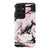 Pink and Black Marble Print Tough Phone Case Galaxy S21 Ultra Gloss [High Sheen] exclusively offered by The Urban Flair
