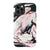 iPhone 12 Pro Satin (Semi-Matte) Pink and Black Marble Print Tough Phone Case - The Urban Flair