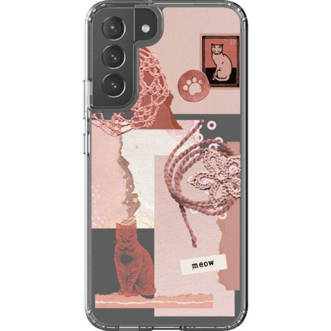 Pink Cat Collage Clear Phone Case iPhone 13 Pro Max exclusively offered by The Urban Flair