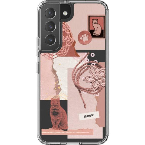 Pink Cat Collage Clear Phone Case iPhone 13 Pro Max exclusively offered by The Urban Flair