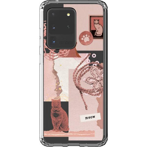 Pink Cat Collage Clear Phone Case iPhone 13 Pro Max exclusively offered by The Urban Flair