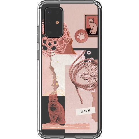 Pink Cat Collage Clear Phone Case iPhone 13 Pro Max exclusively offered by The Urban Flair