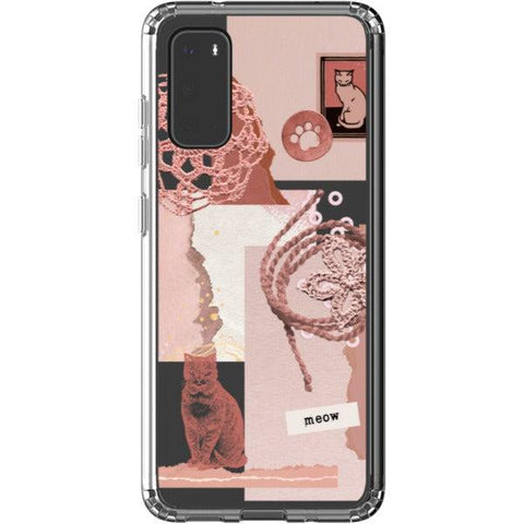 Pink Cat Collage Clear Phone Case iPhone 13 Pro Max exclusively offered by The Urban Flair