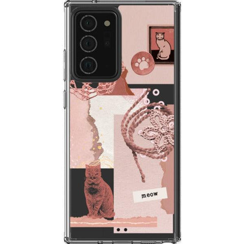 Pink Cat Collage Clear Phone Case iPhone 13 Pro Max exclusively offered by The Urban Flair