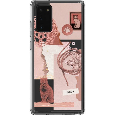 Pink Cat Collage Clear Phone Case iPhone 13 Pro Max exclusively offered by The Urban Flair