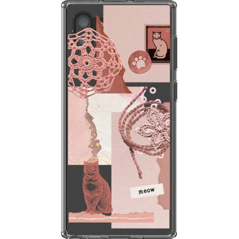 Pink Cat Collage Clear Phone Case iPhone 13 Pro Max exclusively offered by The Urban Flair