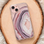Pink Lilac Agate Geode Slice Clear Phone Case iPhone 13 Pro Max exclusively offered by The Urban Flair