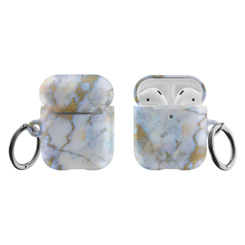 Shop The Pretty Opal Marble Print Airpods Case Exclusively at The Urban Flair - Trendy Aesthetic Covers Available For Your Original Apple AirPods and AirPods Pro