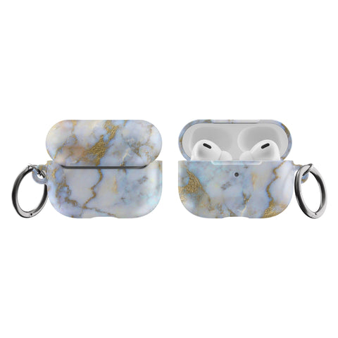 Shop The Pretty Opal Marble Print Airpods Case Exclusively at The Urban Flair - Trendy Aesthetic Covers Available For Your Original Apple AirPods and AirPods Pro
