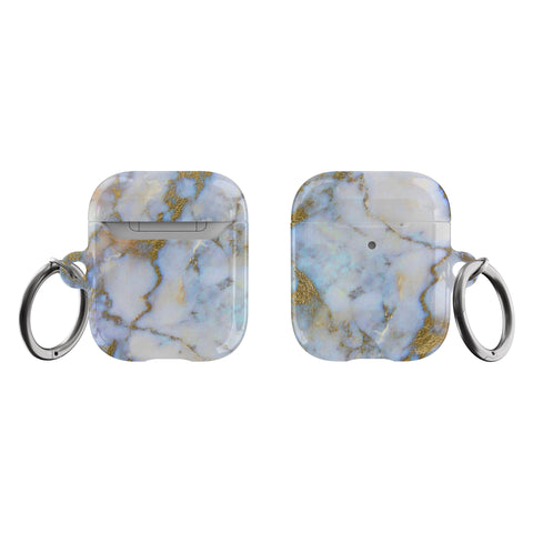 Shop The Pretty Opal Marble Print Airpods Case Exclusively at The Urban Flair - Trendy Aesthetic Covers Available For Your Original Apple AirPods and AirPods Pro