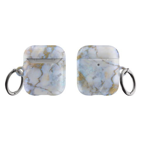 Shop The Pretty Opal Marble Print Airpods Case Exclusively at The Urban Flair - Trendy Aesthetic Covers Available For Your Original Apple AirPods and AirPods Pro