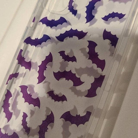 Purple Bats Clear Phone Case iPhone 12 Pro Max by The Urban Flair (Customer Feat)