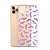 Purple Bats Clear Phone Case iPhone 12 Pro Max by The Urban Flair (Purple Bats Clear Phone Case iPhone 11 Pro Max Exclusively at The Urban Flair Feat)