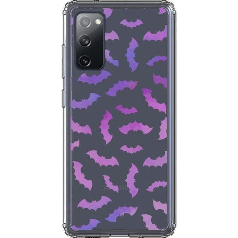 Galaxy S20 FE Purple Bats Clear Phone Case - The Urban Flair