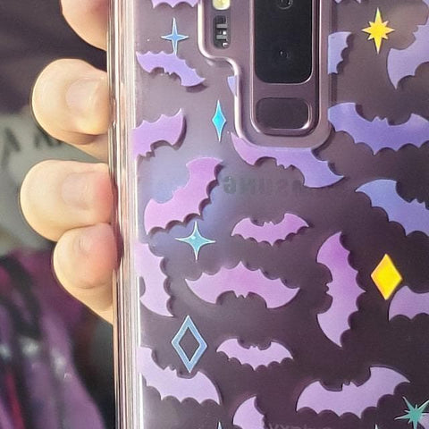 Purple Bats Clear Phone Case iPhone 12 Pro Max by The Urban Flair (Customer Feat)