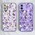 Purple Terrazzo Speck Cases For iPhone 13 12 Mini 11 Pro Max XR 7 8 Plus SE 2020 Galaxy S21 Ultra S20 Fe With Boho Aesthetic Design Feat