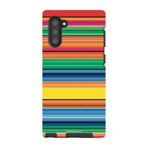 Galaxy Note 10 Satin (Semi-Matte) Rainbow Serape Tough Phone Case - The Urban Flair