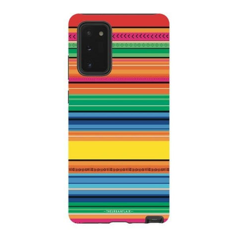 Galaxy Note 20 Gloss (High Sheen) Rainbow Serape Tough Phone Case - The Urban Flair